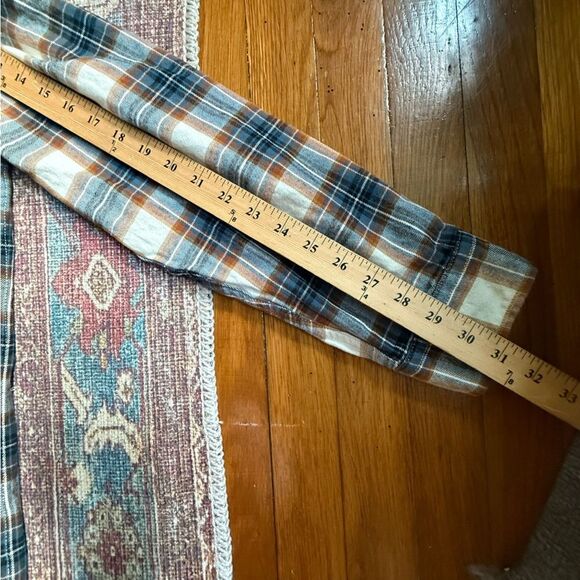 Red Head 2XL Men's Plaid Flannel Shirt - Blue and Brown 100% Cotton - Picture 5 of 8